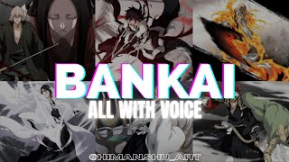 All bleach bankai  clear voices  without bgm [upl. by Catima510]