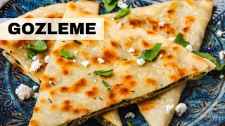 GÖZLEME Best TURKISH Street Food Turkish Flatbread Recipe [upl. by Ridglea]