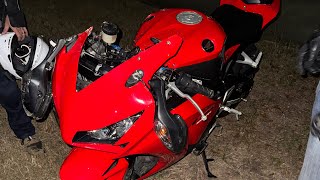 I wrecked my Honda CBR1000RR First motorcycle crash [upl. by Theran]