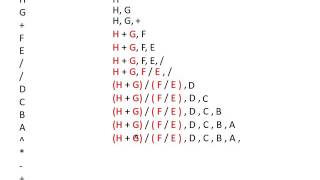 Prefix to Infix Example [upl. by Pierre]