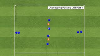 overlapping passing drill Part II [upl. by Hodgson]