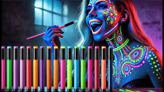 🌟 UV Glow Neon UV Paint StickFace amp Body Crayon  Best Neon Face Paint Sticks 🎨 [upl. by Woolley]