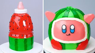 🍉 Amazing WATERMELON Dessert Recipes  Satisfying Cake Decorating Recipes  So Yummy [upl. by Yknarf]