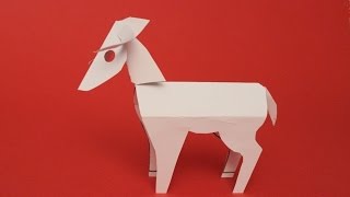 Ram Paper Sculpture cut amp fold [upl. by Nas]