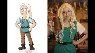 Characters from Disenchantment in REAL LIFE  cosplay [upl. by Husein]