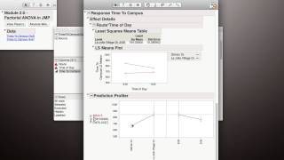 Factorial ANOVA  Prediction Profiler Module 2 5 6 [upl. by Eastlake]