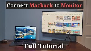 How to Connect a Macbook Pro to a Monitor  Full Tutorial with All Options [upl. by Luis]