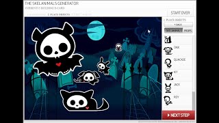 The Skelanimals Ecard Generator 2008 PC Game [upl. by Dorise]