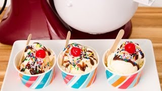 How to Make Ice Cream with KitchenAid Ice Cream Attachment from Cookies Cupcakes and Cardio [upl. by Sitelc]