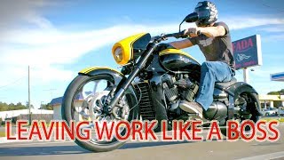 How to Leave Work like a Boss  M109R First Vlog [upl. by Eifos862]