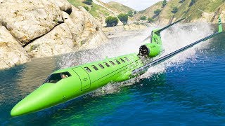 GTA 5 Airplane Engine Failures  Emergency Landings [upl. by Kunz]