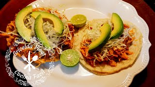 TINGA DE POLLO receta facil y rapida que te encantara [upl. by Adirahs]