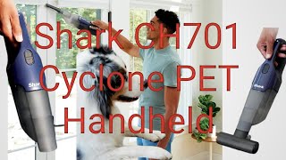 Shark CH701 Cyclone PET Handheld Vacuum with PetExtract Hair 8quot Crevice Tool HyperVelocity Suction [upl. by Znerol]