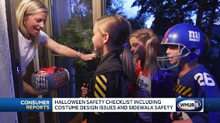 Halloween safety checklist including costume design issues and sidewalk safety [upl. by Heriberto167]