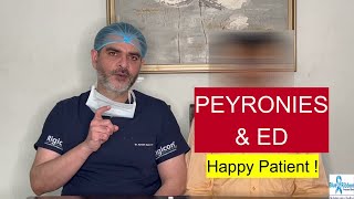 Erectile Dysfunction And Peyronies Disease Treatment by PENILE IMPLANT amp PLICATION  Happy Patient [upl. by Keiryt985]