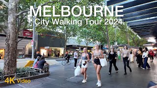 First Day of Autumn in Melbourne City Australia 2024 Walking Tour [upl. by Henryson]