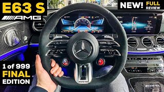 2023 MERCEDES E63 S AMG NEW Final Edition V8 BRUTAL Sound FULL Review Interior MBUX [upl. by Kohn]