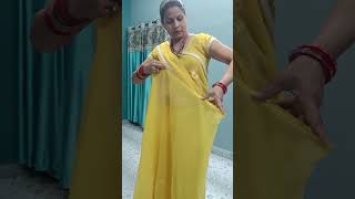 my first video Georgette saree dripping vlog 🤩kirtiharishkiduniyasareedraping [upl. by Rekrap]