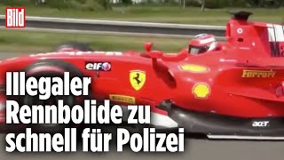 Formel2Rennwagen rast über die Autobahn Polizei sucht Fahrer  Tschechien [upl. by Ecinnej]