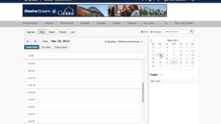 D2L  Introduction to the Calendar Tool [upl. by Ellerehs]