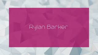 Rylan Barker  appearance [upl. by Ardnyk878]