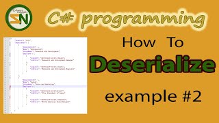 Example 2 How to Deserialize JSON Data into Custom C Class Objects using Newtonsoft [upl. by Nolitta]