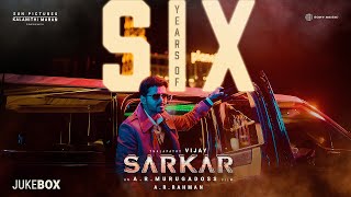 6 Years of Sarkar Video Jukebox  Thalapathy Vijay  A R Rahman  AR Murugadoss [upl. by Enylodnewg318]