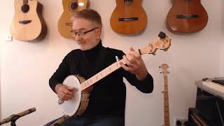 NYLGUT STRINGS ON A DEERING GOODTIME BANJO [upl. by Sida595]