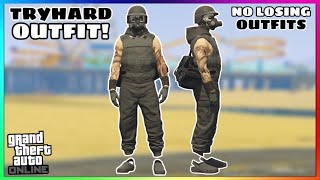 Easy Black Joggers Hoodie Tryhard Glitched Outfit No Transfer GTA Online [upl. by Nirra973]