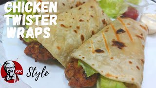 Chicken Wrap  KFC Twister Recipe [upl. by Adoc]