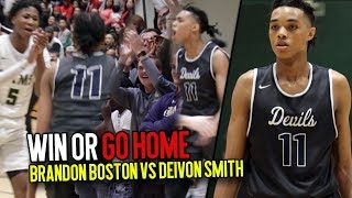 WIN OR GO HOME Brandon Boston Jr amp 4Star Deivon Smith FACE OFF In a PRIMETIME Sweet 16 Matchup [upl. by Berny]