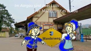 Im Aargau sind zwei Liäbi  Aargauer Aussichtsweg  ohne grosse Aussicht  2 April 2016 [upl. by Drofwarc]