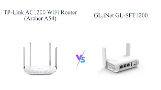 TPLink AC1200 WiFi Router vs GLiNet GLSFT1200 Secure Travel WiFi Router 🚀 [upl. by Ttenaj896]