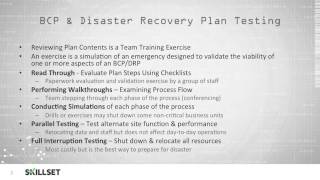 DRP  Disaster Recovery Plan Testing CISSP Free by Skillsetcom [upl. by Yared]