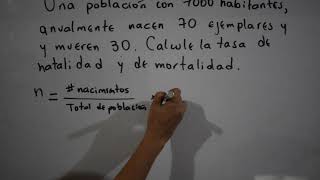 Calculo de la tasa de mortalidad y natalidad [upl. by Bloom]