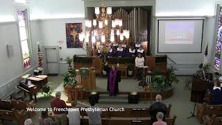 Frenchtown Presbyterian Church Palm Sunday service March 24th 2024 [upl. by Ardnuasak656]