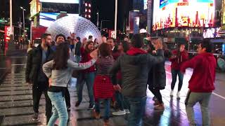 Americans amp Sindhis Dance on Hojamalo at Time Square NYC  2018 1 [upl. by Bittner]