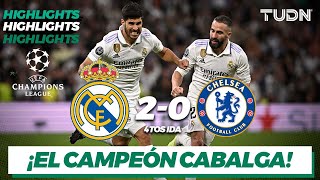 HIGHLIGHTS  Real Madrid 20 Chelsea  UEFA Champions Leahue 202223 4tos  TUDN [upl. by Kaylil508]