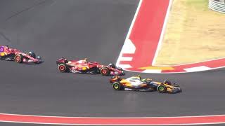 Austin Sprint Race 2024 l Lando Norris from P4  P2 and P3 austingp f12024 f1live [upl. by Brooks]