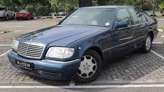 1993 MercedesBenz S320 Startup And Review [upl. by Aidyl]