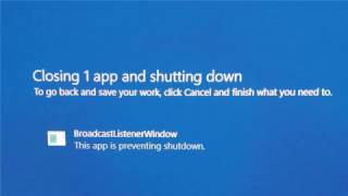 How to fix BroadcastListenerWindow preventing shutdown [upl. by Gonzalo456]