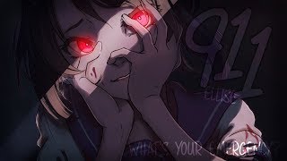 Nightcore ↬ 911 lyrics [upl. by Neelrihs]