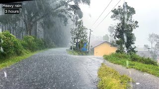 Heavy rain hits mountain villages in Indonesiathe weather changes drasticallyindoculture [upl. by Enilav]