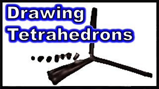 How to Draw Tetrahedrons [upl. by Aenert]