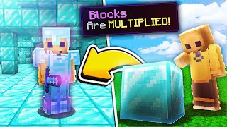 Minecraft But Placing Blocks Multiply [upl. by Asil]