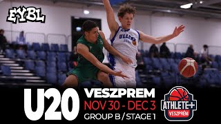 Moulton College GBR vs Budapest Prep Academy EYBL Junior Group B Stage 1 [upl. by Meehahs]