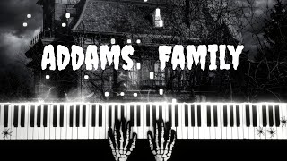 ADDAMS FAMILY THEME SONG  Halloween Special Piano Cover  Sheets [upl. by Llyrrad]