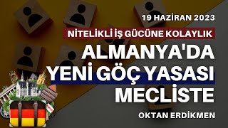 Almanyada yeni göç yasası mecliste  19 Haziran 2023 Oktan Erdikmen [upl. by Ttreve]