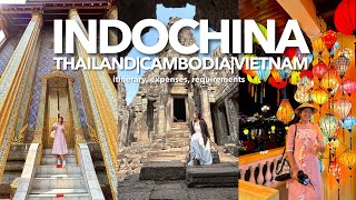 DIY INDOCHINA TRIP ITINERARY EXPENSES REQUIREMENTS 2023 [upl. by Jeffie667]