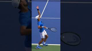 Novak Djokovic serve slow motion [upl. by Corabelle]